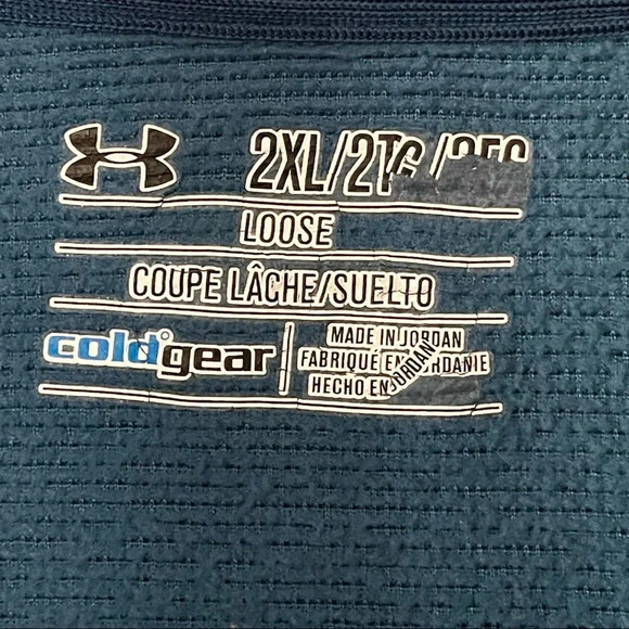 Under Armour Storm Coldgear Loose Fit 1/2 Zip Pullover Men's Size 2XL - Picture 13 of 13